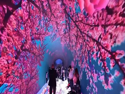 光影展陈：隧道里的奇幻“画”游记